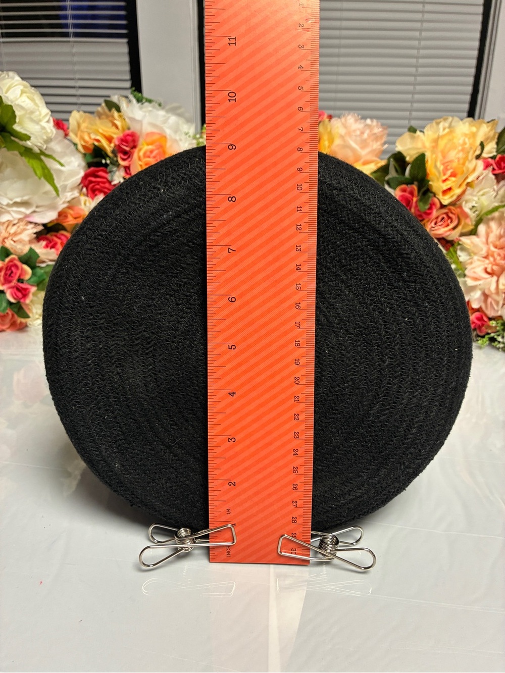 Mia Mélange Liquorice X-Large Organic Cotton Rope Cylinder Basket Black Ivory - Picture 12 of 14